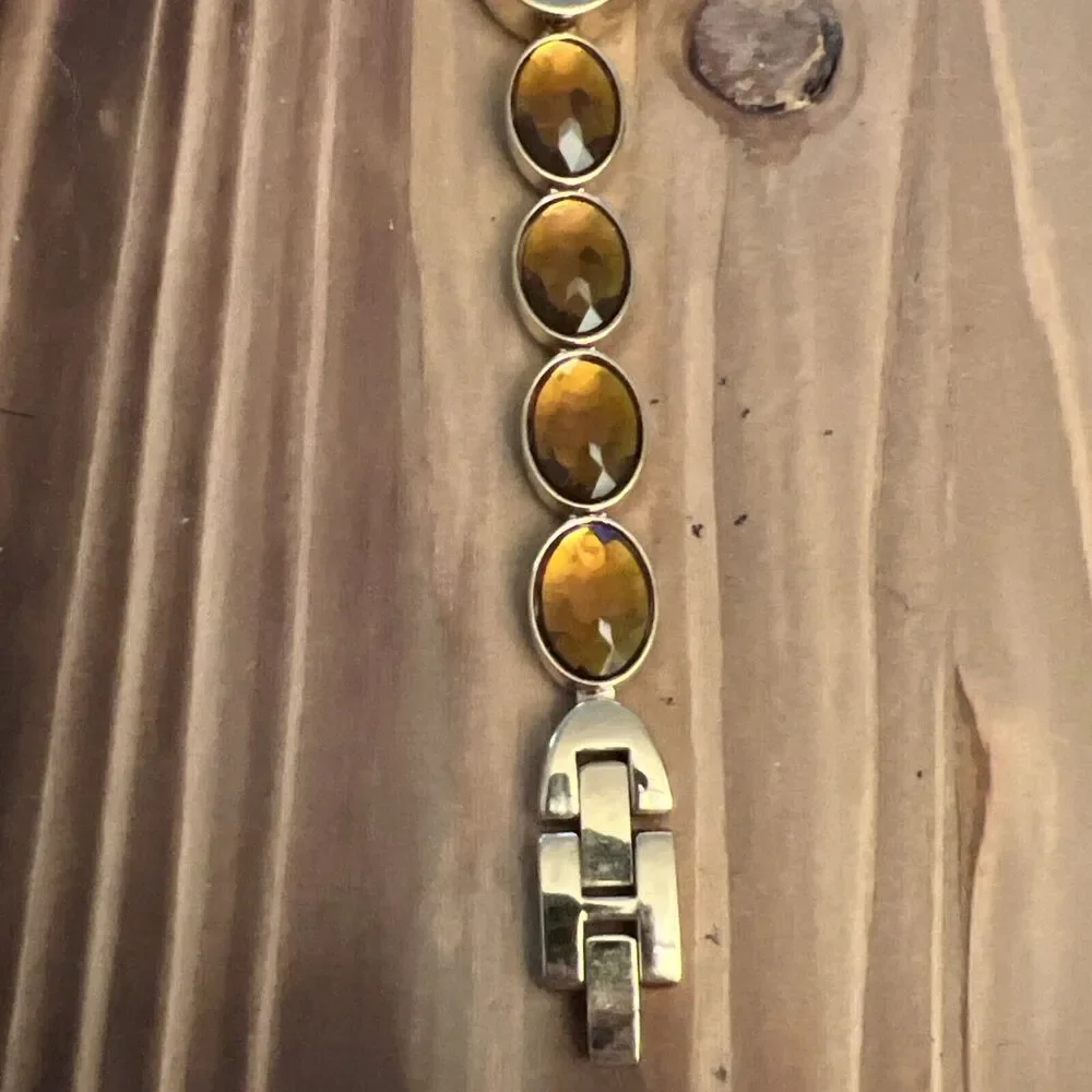Unbranded Gold Tone Ladies Watch With Gems